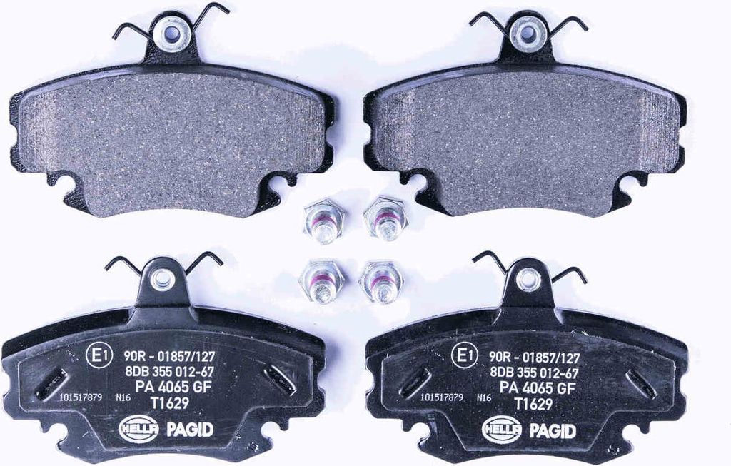 Bremsbelagsatz ohne Verschleißwarnung 18,2 mm HELLA für u.a. RENAULT CLIO