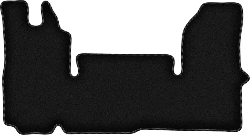 Tappeto Cabina Renault Master II 2003-2010 Velluto Nero - Fissaggio Sicuro