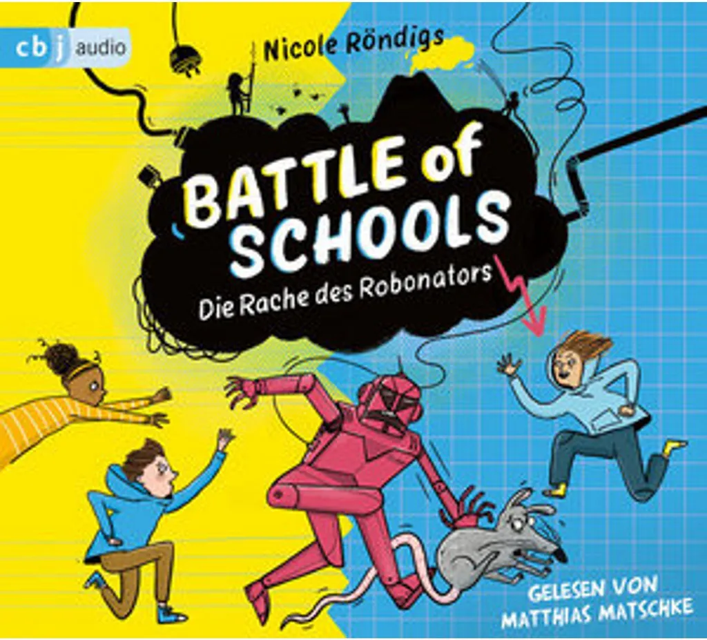 Livre de Science-Fiction Enfant La Bataille des Écoles Robonators Broché