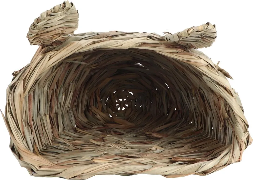 Nid en paille tressée pour lapin et chinchilla - Abri naturel 25cm