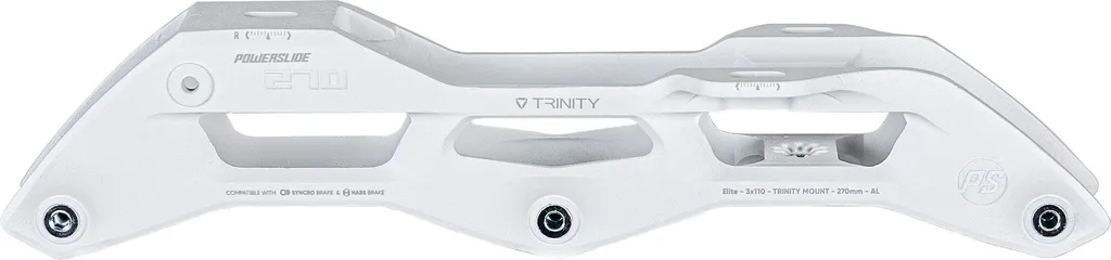 Châssis Roller 3 Roues Powerslide Elite Casted Trinity Blanc 270mm