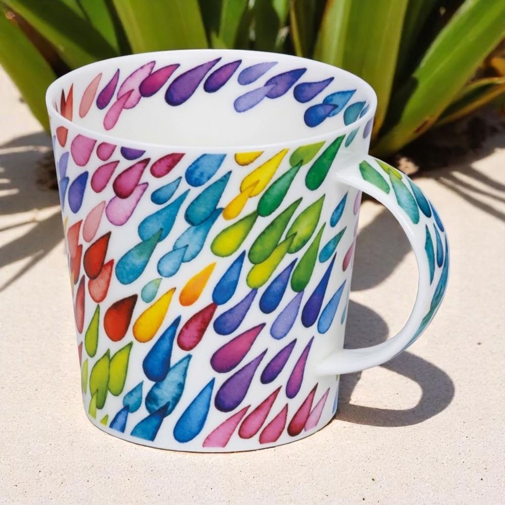 DUNOON Becher Cairngorm Monsoon Diagonal 0,48 l Fine Bone China Porzellan 480ml