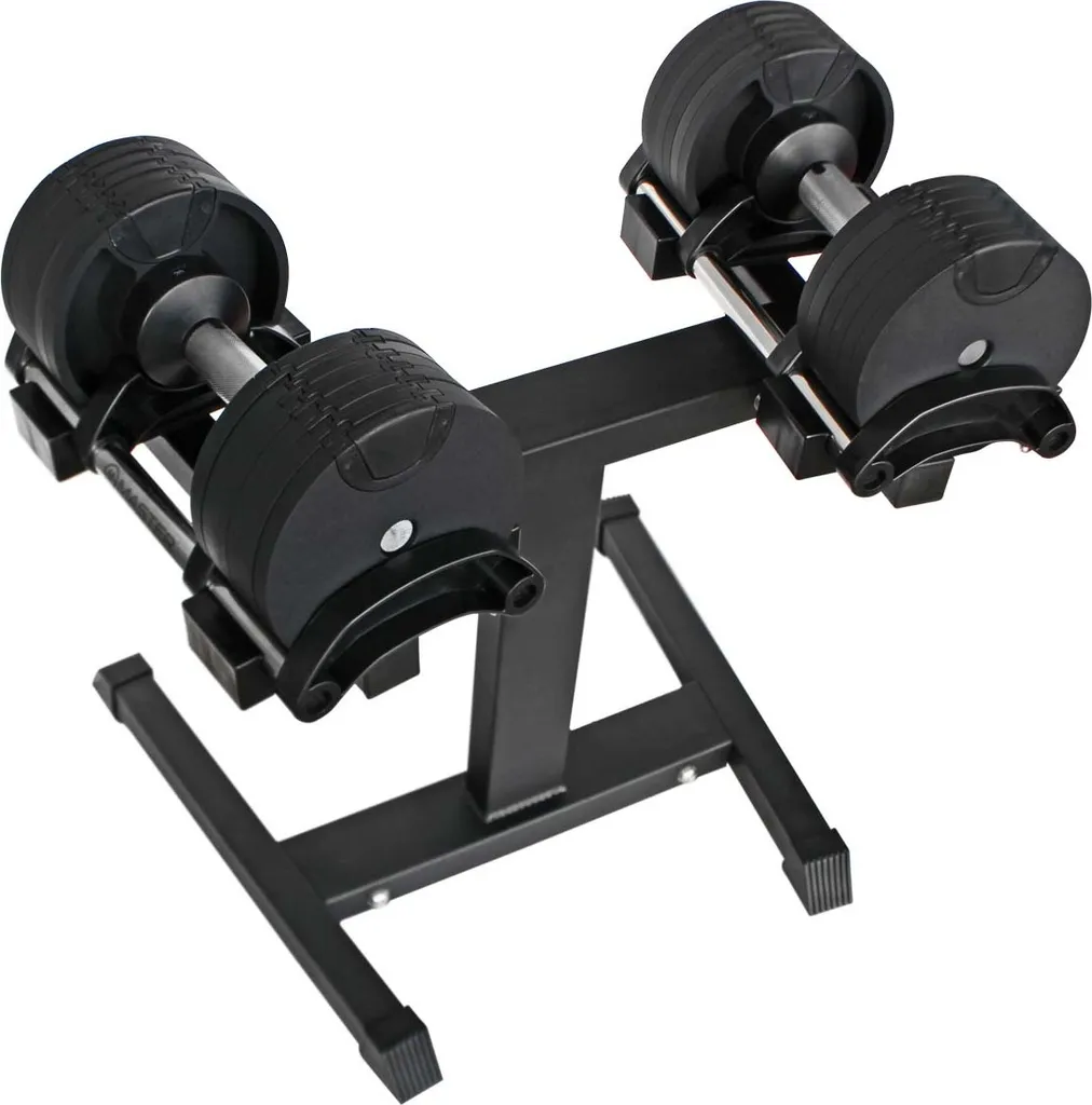 Rangement haltères MASTER Spin : Rack vertical stable en acier renforcé - 8