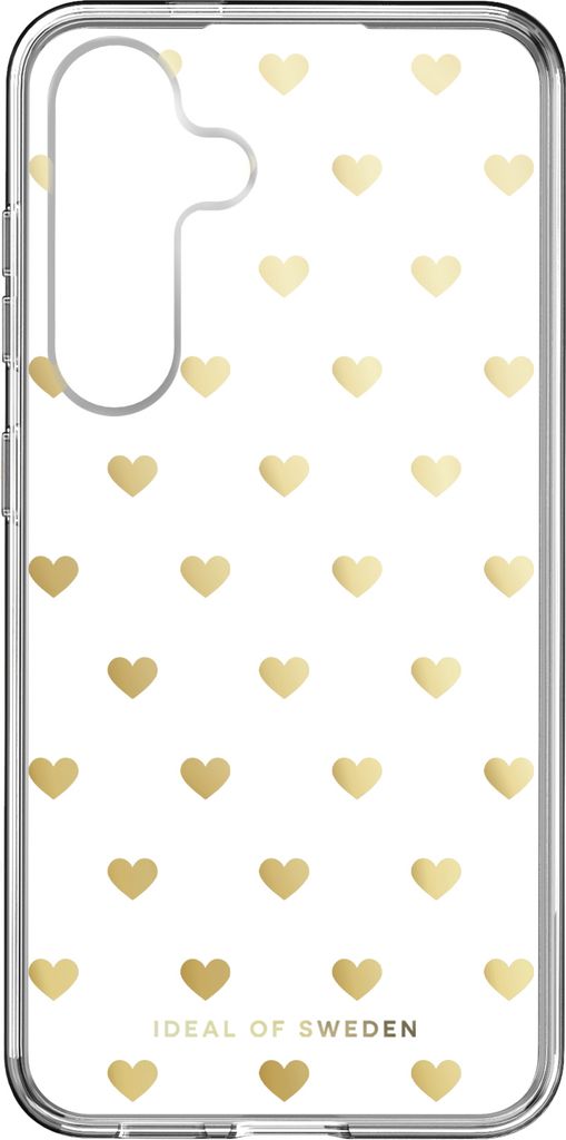 iDeal of Sweden Samsung Galaxy S24 Backcover hoesje Clear Case Magsafe - Gold Hearts