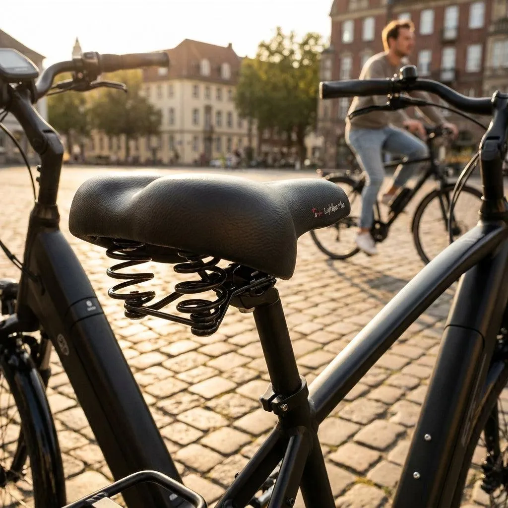 Selle Luftikus Plus 608P avec rembourrage gel et canal de ventilation