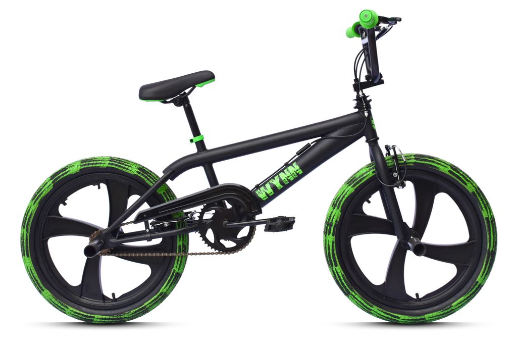 WYNN BMX Freestyle 20 Zoll XX1.2 schwarz-grün Rahmenhöhe 28 Produktbild 