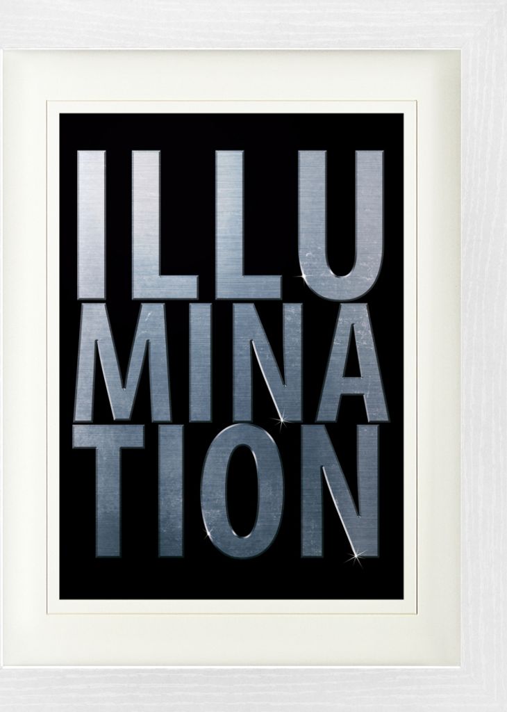 Worte Gerahmtes Bild Mit Edlem Passepartout | Wand-Bilder | Im Bilderrahmen - Illumination (40 x 30 cm)