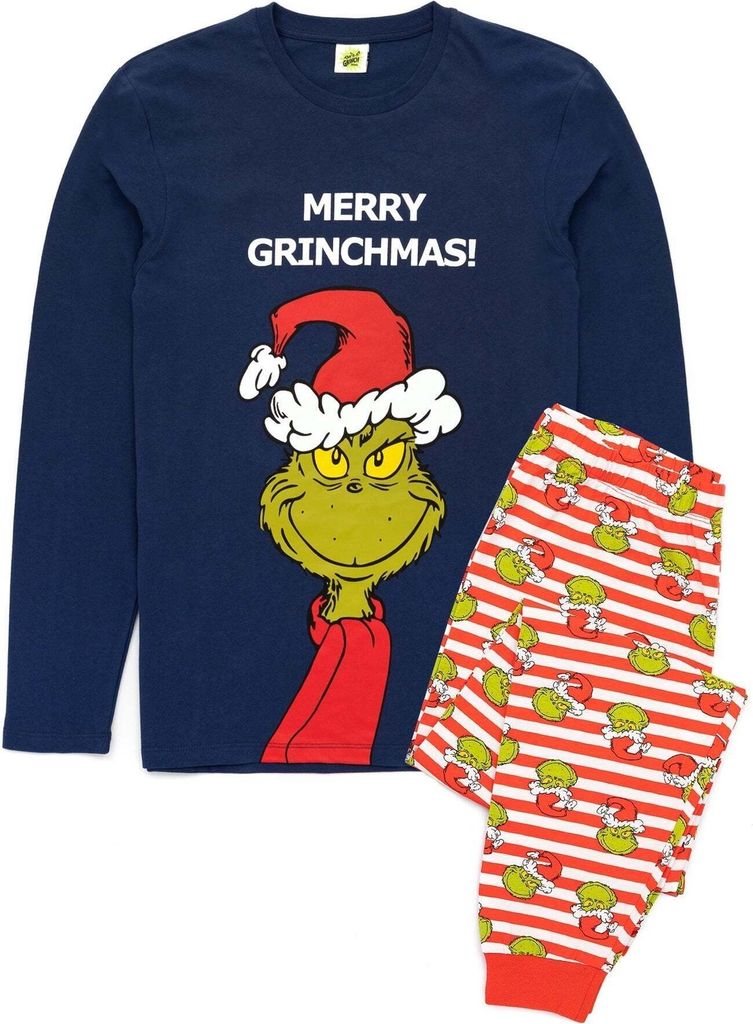 The Grinch - Schlafanzug für Herren - weihnachtliches Produktbild 