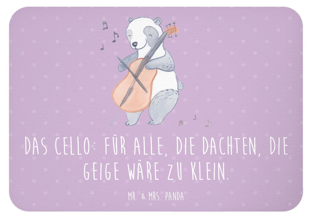Mr. & Mrs. Panda magnet Cello Magie - Lavendeltraum - Geschenk, Lernen, Instrument, Orchester, Musik, Solo, Musikinstrument, haftmagnet, Musiker, S...