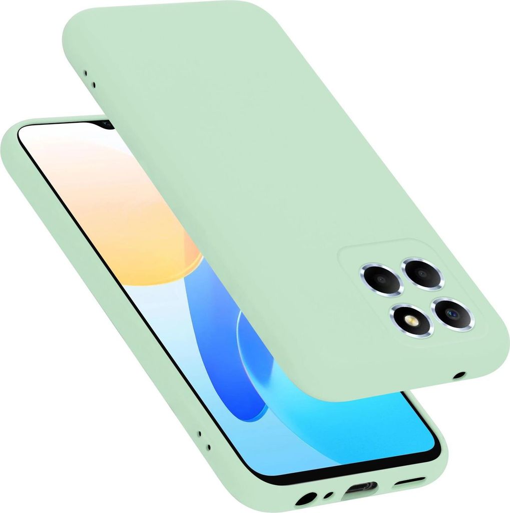 Cadorabo Hülle für Honor X8 5G Hülle Silikon Handyhülle Case aus flüssigem Silikon, Kratzfeste und stoßfeste Schutzhülle für Honor X8 5G
