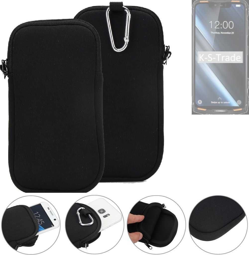 K-S-Trade Neopren-Hülle Handyhülle kompatibel mit Doogee S90 Schutzhülle Neoprenhülle Sleeve Schutz-Hülle Gürtel Tasche Case Holster Handytasche