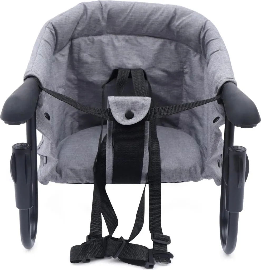 Seggiolone Portatile da Tavolo Grigio | Ideale per Viaggi e Ristoranti