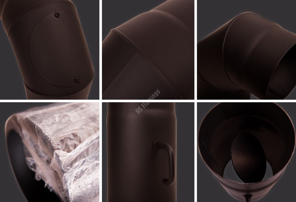 Ø 180 mm - Ofenrohr Blindkappe, Schwarz Produktbild 6