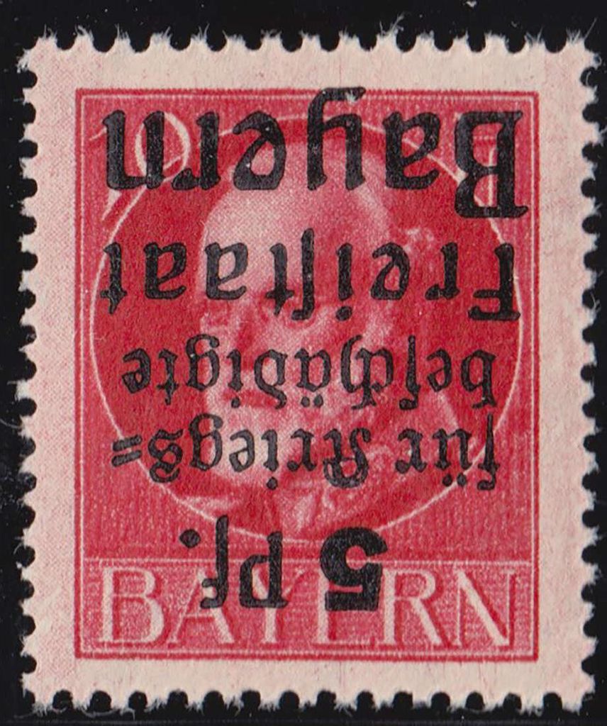 Bayern Nr. 171 A K postfrisch ** "Kopfstehender Aufdruck"