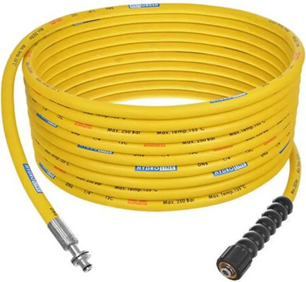Tubo HydroLine YELLOW DN6 1SC 20M - con connettore M22 e tappo terminale da 11 mm