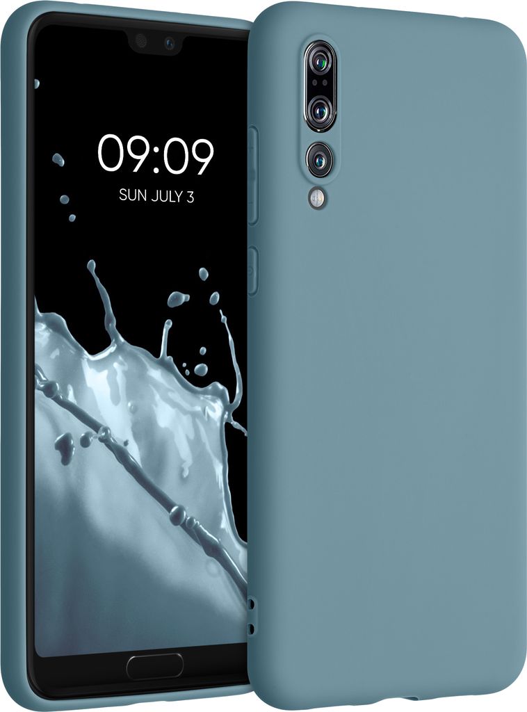 kwmobile Hülle kompatibel mit Huawei P20 Pro Hülle - weiches TPU Silikon Case - Cover geeignet für kabelloses Laden - Arctic Night
