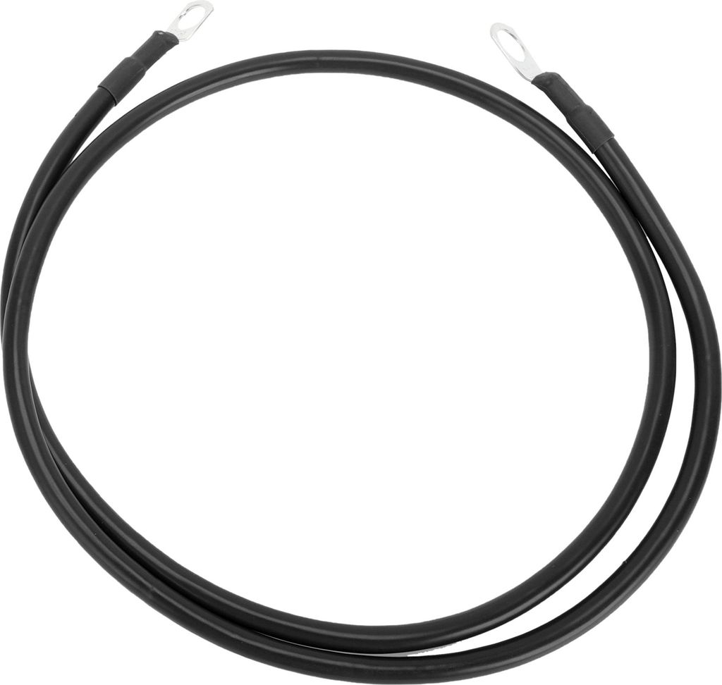 1 Stück Universal Batterie Wechselrichter Kabel 3Ft 3/8" 5/16" Lug Batteriekabel 8 AWG Gauge Schwarz Verzinntes Kupfer