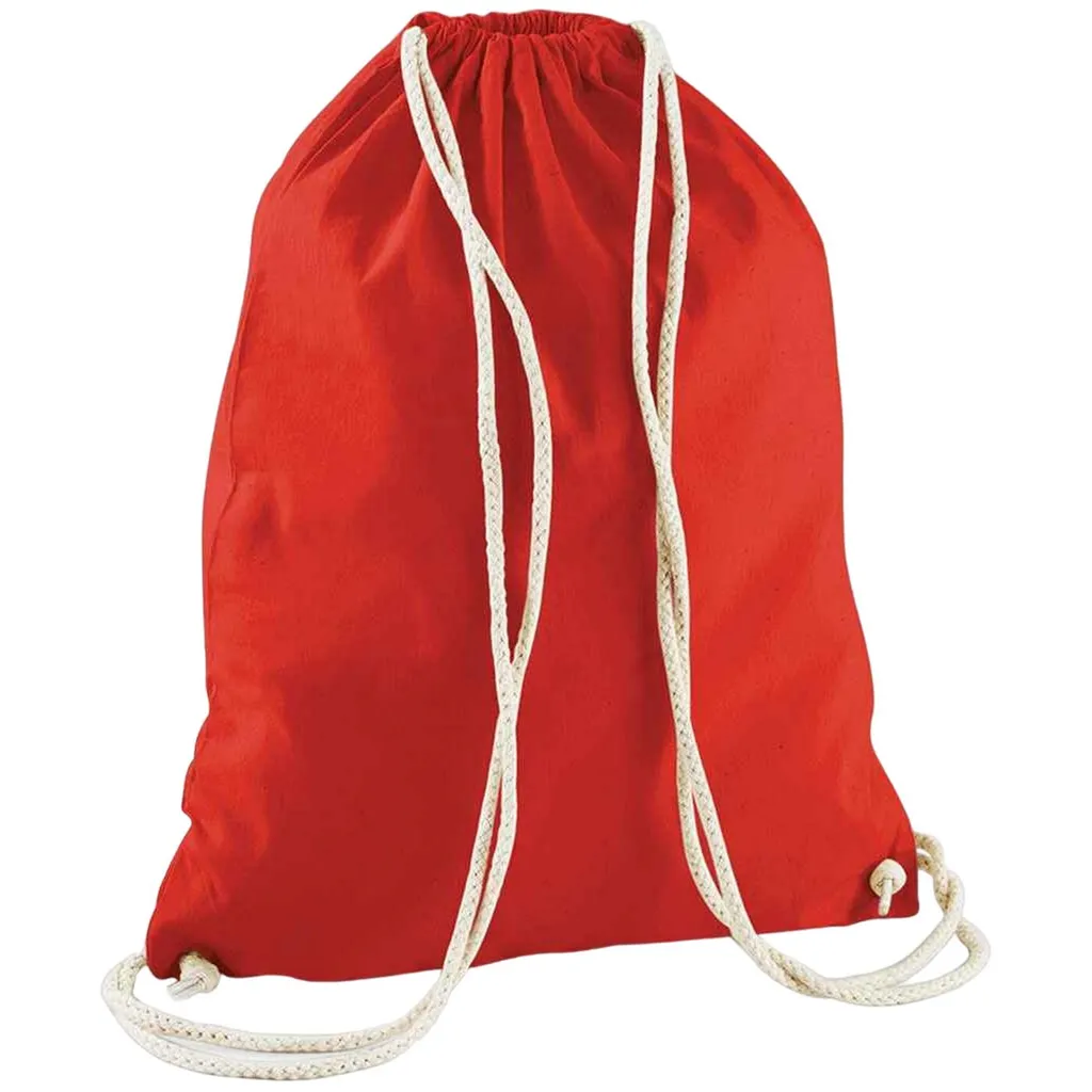 Sacca in Cotone Naturale Westford Mill RW9129 Rosso Sostenibile