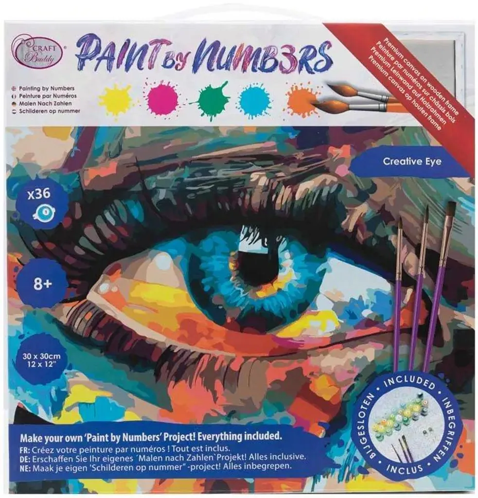 Anti-stress : Kit Peinture par Numéros Creative Eye Facile à Peindre