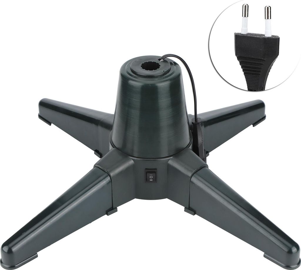 Weihnachtsbaumständer elektrisch 360 Grad drehbar Basis Baum Unterstützung Regal Dekorationen für Home50CM
