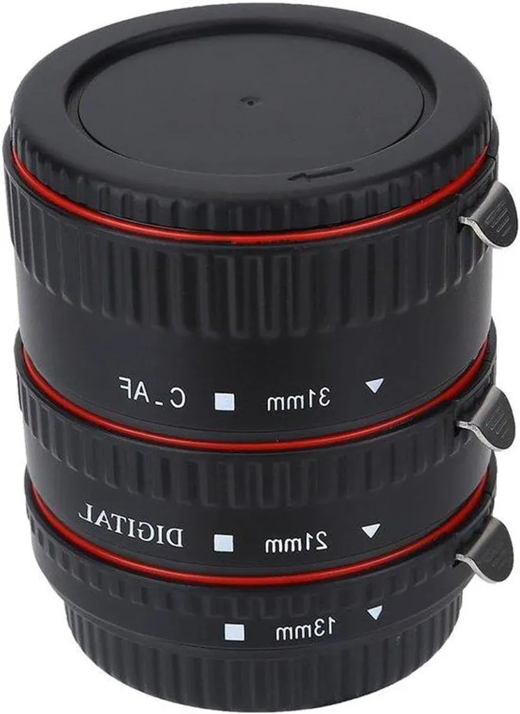 Tube d'extension macro autofocus monture EF bague photo noire