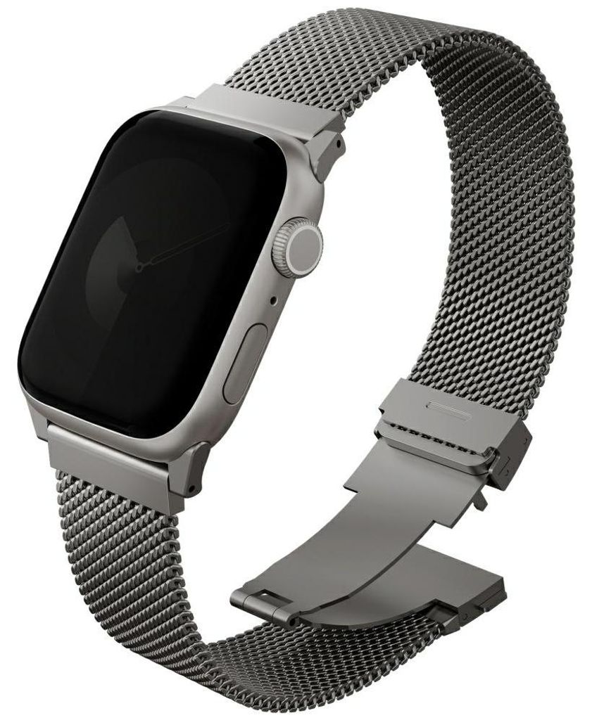 UNIQ Dante Pro Armband für Apple Watch 49/46/45/44 mm Titanium silber