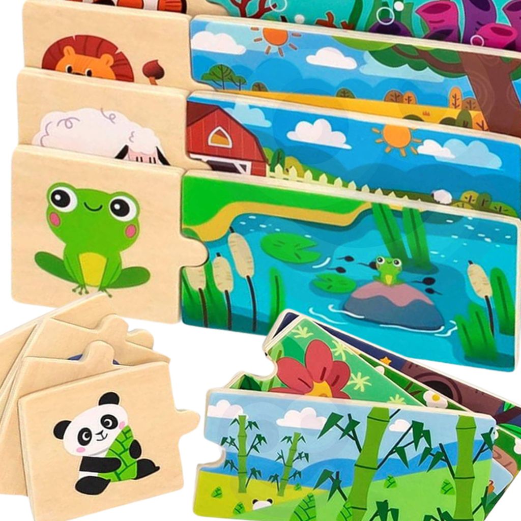VIGA Puzzle mit Tieren Jigsaw Puzzle