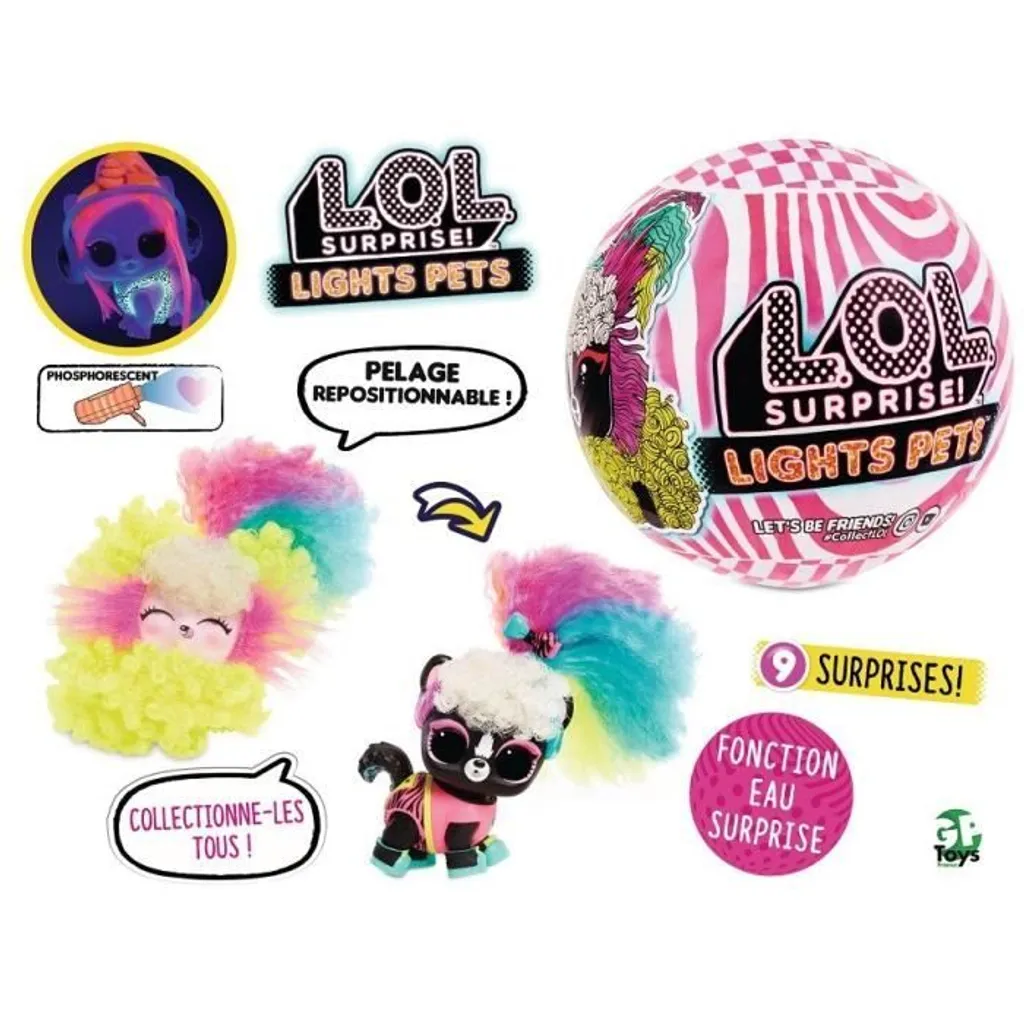 LOL Surprise Animaux de compagnie lumineux pour Jeux Créatifs de Nuit