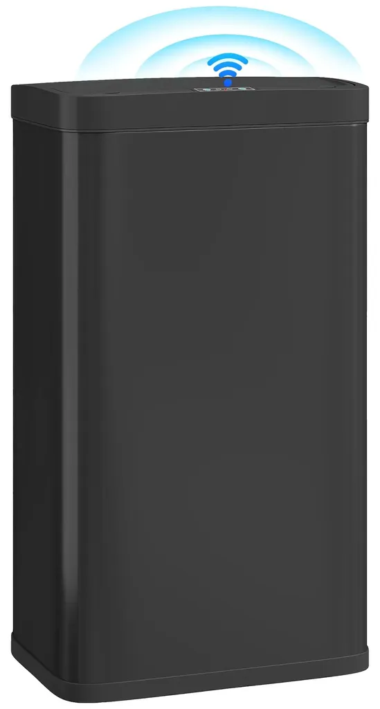 Poubelle automatique 45L noire : fini les odeurs et les mains sales