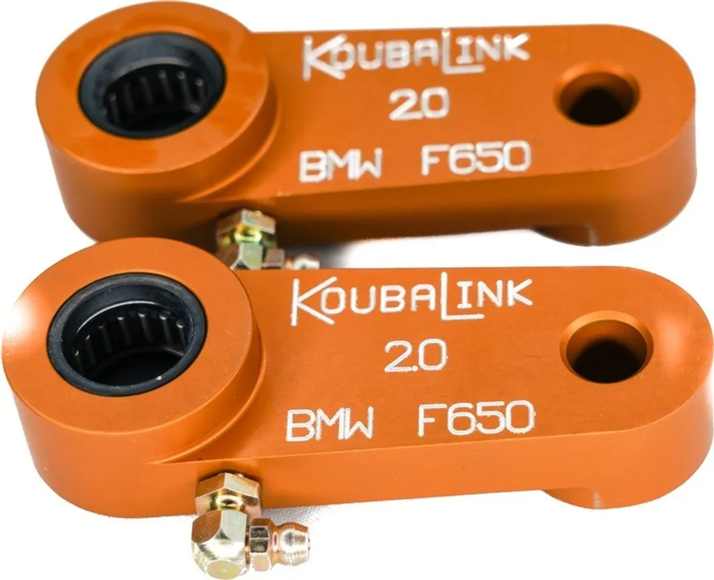 Kit de rabaissement KoubaLink BMW F650 : touchez mieux le sol à l'arrêt