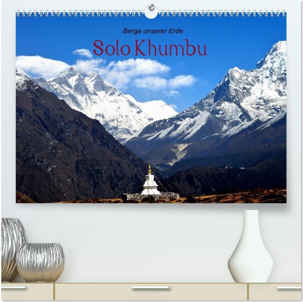 Solo Khumbu (hochwertiger Premium Wandkalender 2026 DIN A2 quer), Kunstdruck in Hochglanz