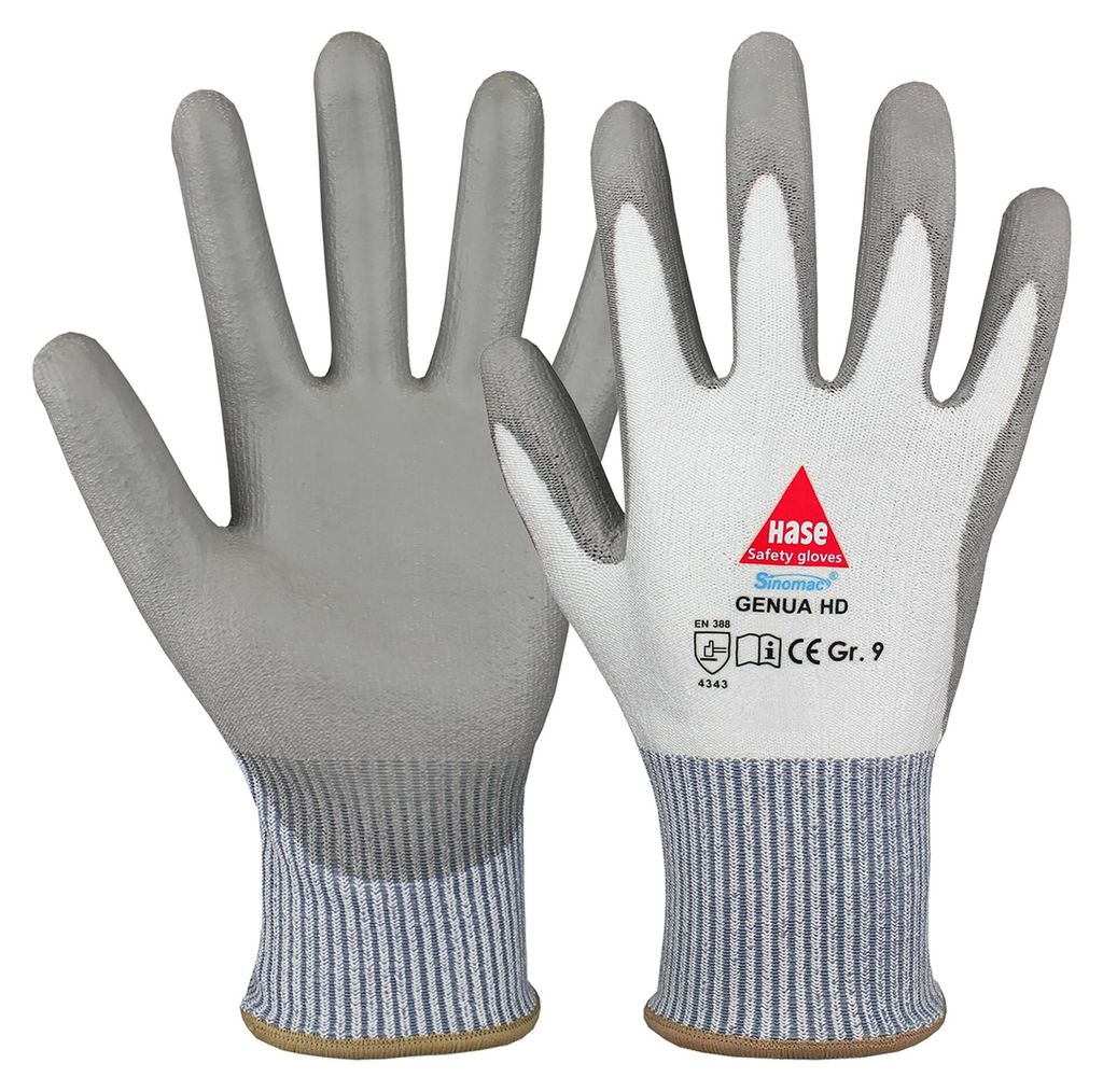 Hase Schnittschutzhandschuhe Genua HD Größe 6, Dyneema 10 Stk