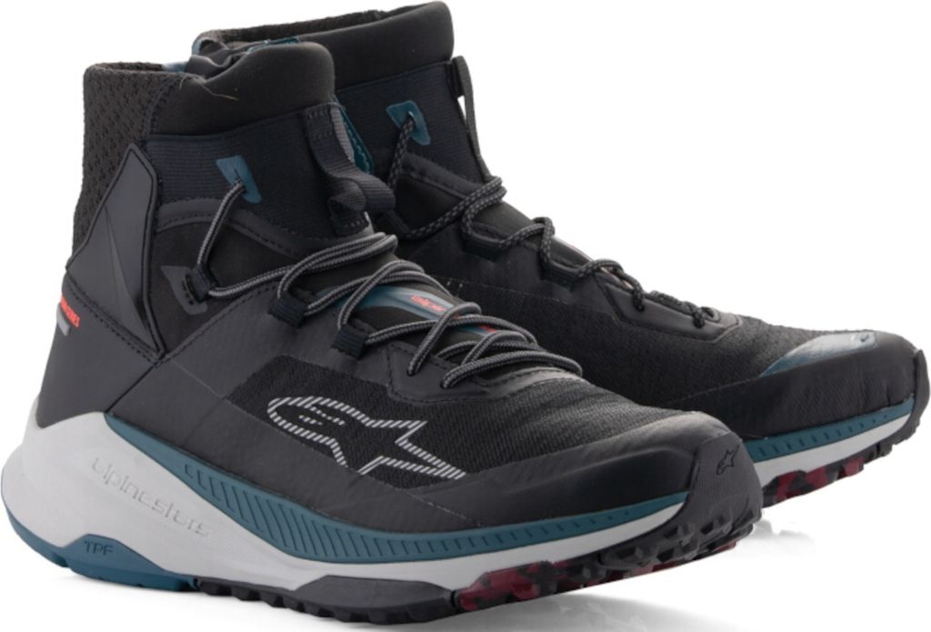 Alpinestars Speedforce XR Motorrad Schuhe, schwarz/blau/türkis, 8.5