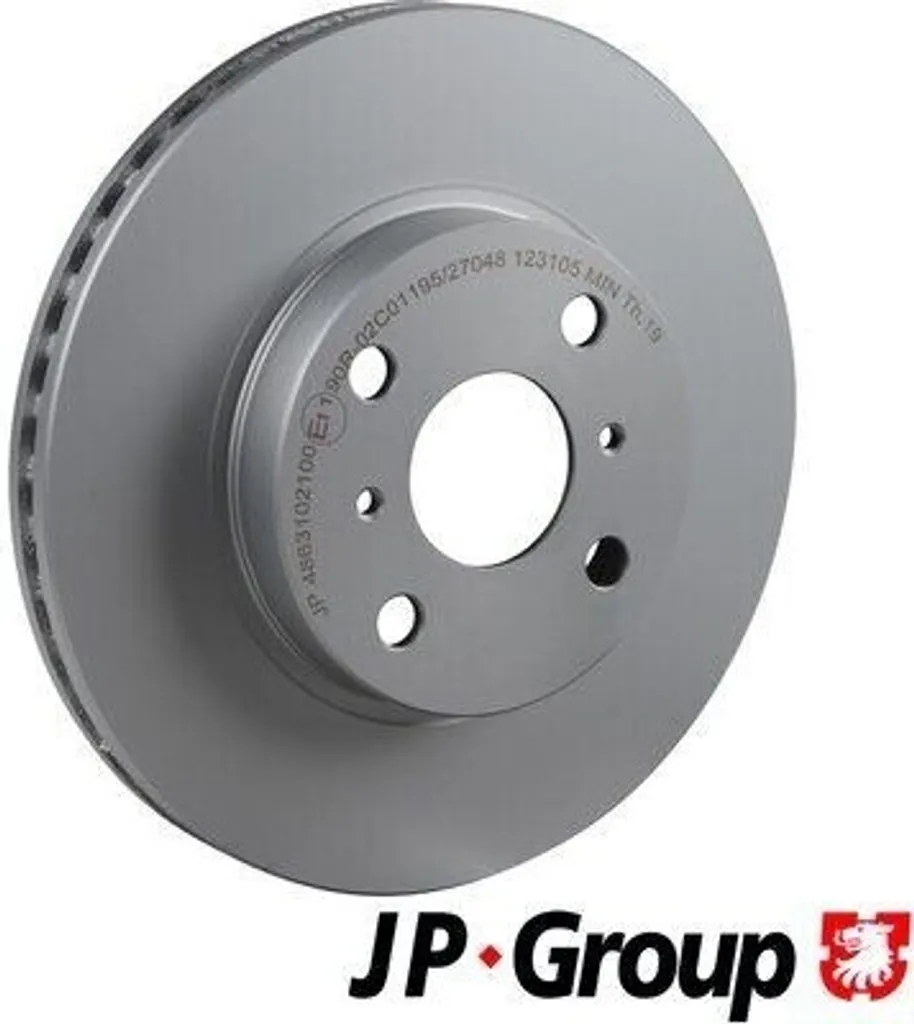 Disque de frein JP GROUP 4863102100 pour essieu avant Yaris