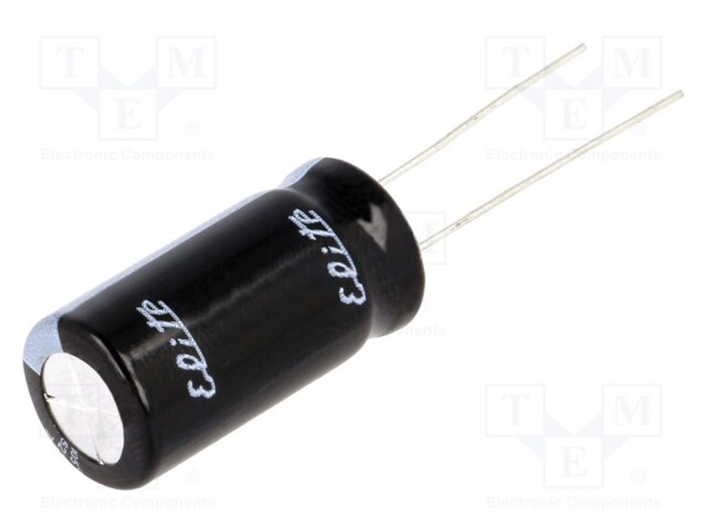 1x Kondensator: elektrolytisch 100uF THT Ø18x30mm 350VDC ±20% PJ2V101MNN1830 Elek