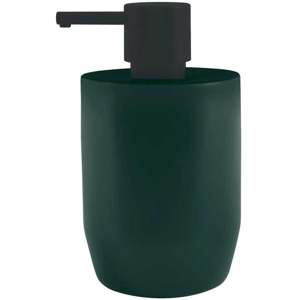 Distributore Sapone Porcellana Spirella Jaro Verde e Nero 300ml