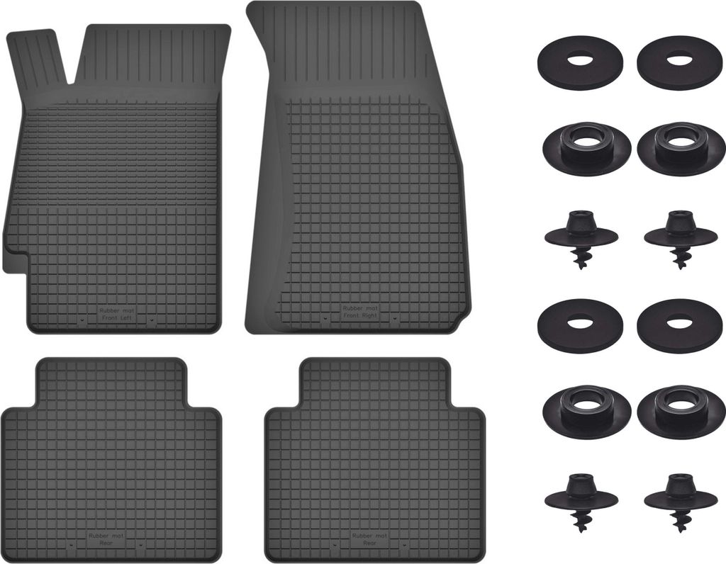 Gummimatten Mit Stoppern Für: Kia Sephia I (1994-1997) Schwarz Set