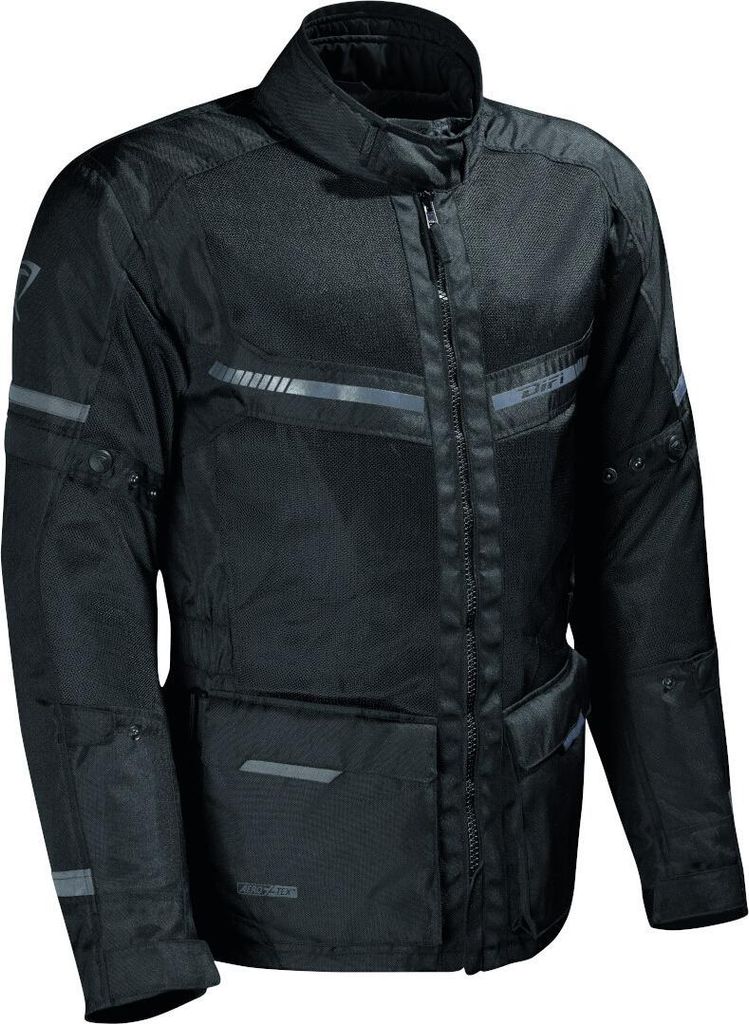 DIFI Corsica Aerotex Solid Motorrad Textiljacke, schwarz, XL
