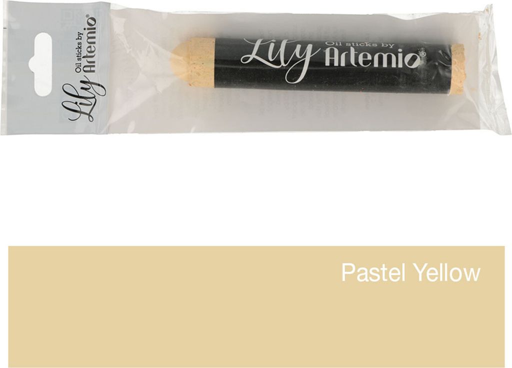Ölmalerei-Stick 'Lily' - Pastellgelb