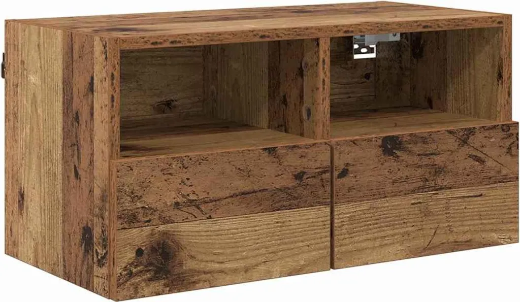 SYFAX™ Mobile TV in Legno Vecchio | L'Essenza del Comfort Rustico