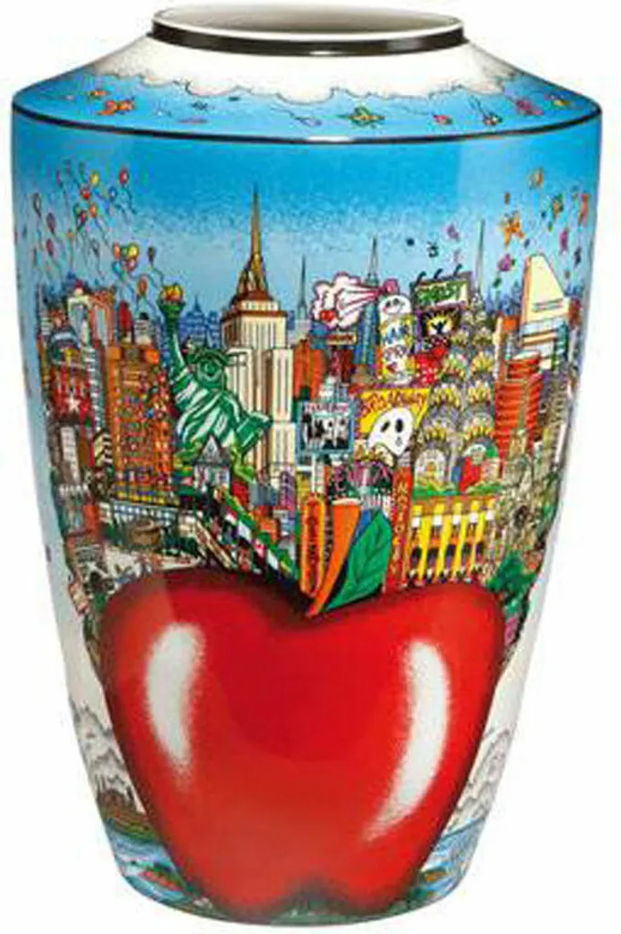 Vase Goebel Pop Art Charles Fazzino Décor Butterflies over NY Multicolore