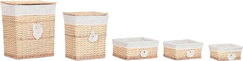 Organisez votre maison avec ce panier à linge Boho naturel ESPRIT 55cm