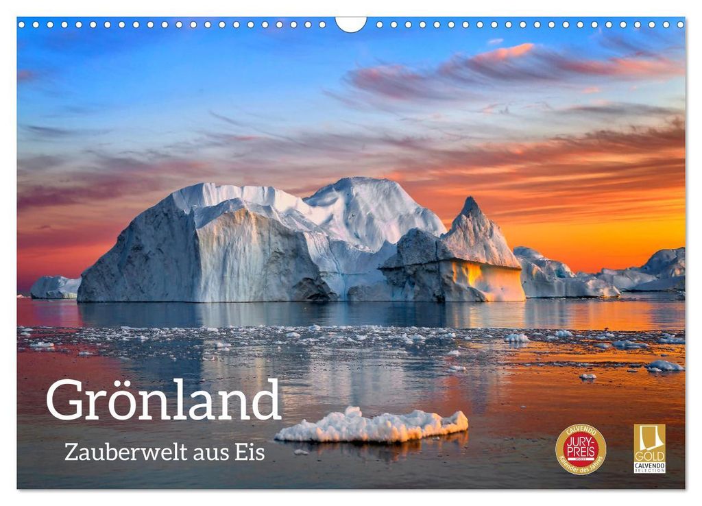 Grönland - Zauberwelt aus Eis (Wandkalender 2027 DIN A3 quer), CALVENDO Monatskalender