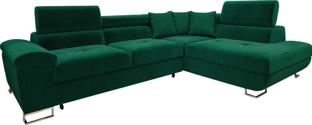 MIRJAN24 Ecksofa Cotere, Eckcouch mit Schlaffunktion und Bettkasten, L-Form Sofa vom Hersteller (Kronos 19, Seite: Rechts)