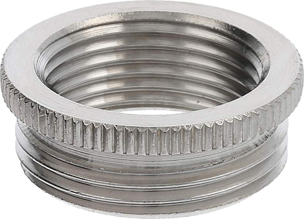 WISKA Adapter M/PG von M25x1,5 auf PG13,5x1,41 MZM-M/PG rund mit Rändel Messing (CuZn) vernickelt Anschlussgewinde