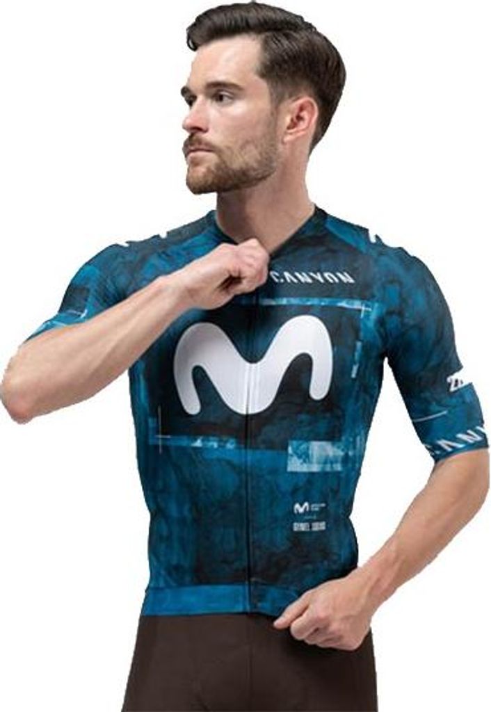 Gobik Teams Cx Pro 4.0 Movistar Team Gravel Squad 2025 Kurzarm-radtrikot Blau M Herren,Damen Blau M