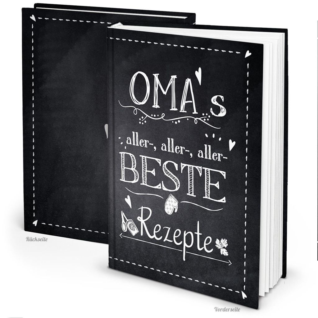 Rezeptbuch zum Eintragen OMAS ALLERBESTE REZEPTE in DIN A4 Produktbild 