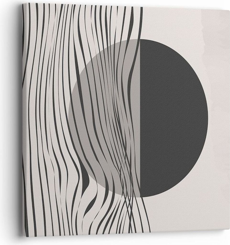 Bild auf Leinwand - Leinwandbild - Einteilig - Figuren Formen Geometrie - 40x40cm - Wand Bild - Wanddeko - Wandbilder - Leinwanddruck - Bilder - Wa...