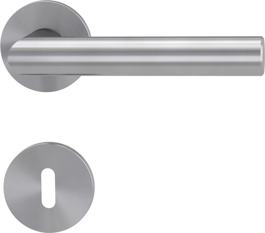 Griffwerk VAYA 128 LUCIA fast2fix Fast2Fix GK3 Rosetten rund Buntbart Edelstahl matt