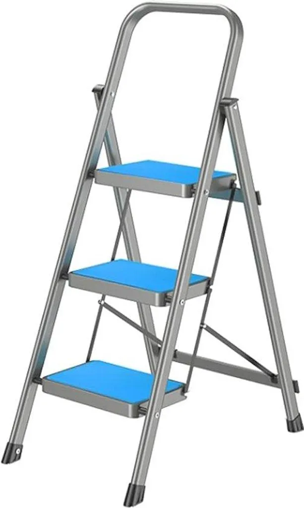 Échelle stable en aluminium contre les chutes avec pieds antidérapants
